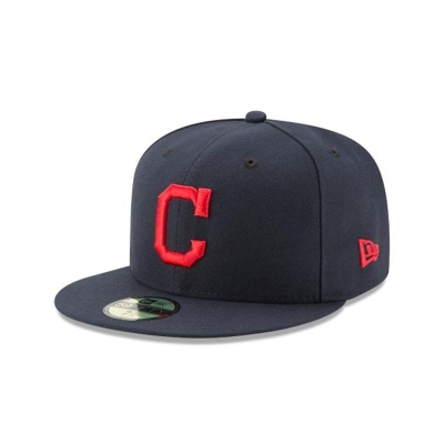 Sapca New Era Cleveland Indians MLB Authentic Collection 59FIFTY Fitted - Albastri